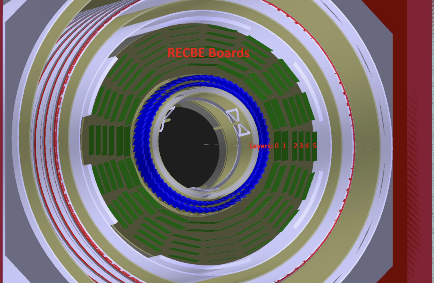 COMET CyDet Electronics Room shield radiation dose map